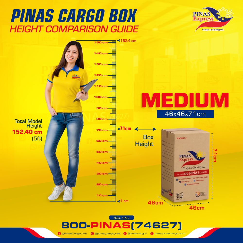 Pinas Cargo Medium Height Comparison
