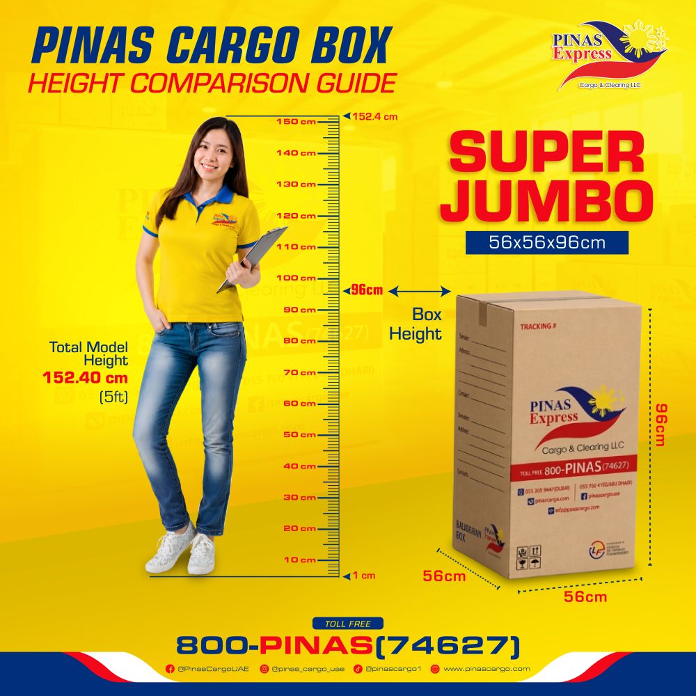 Pinas Cargo Super Jumbo Height Comparison