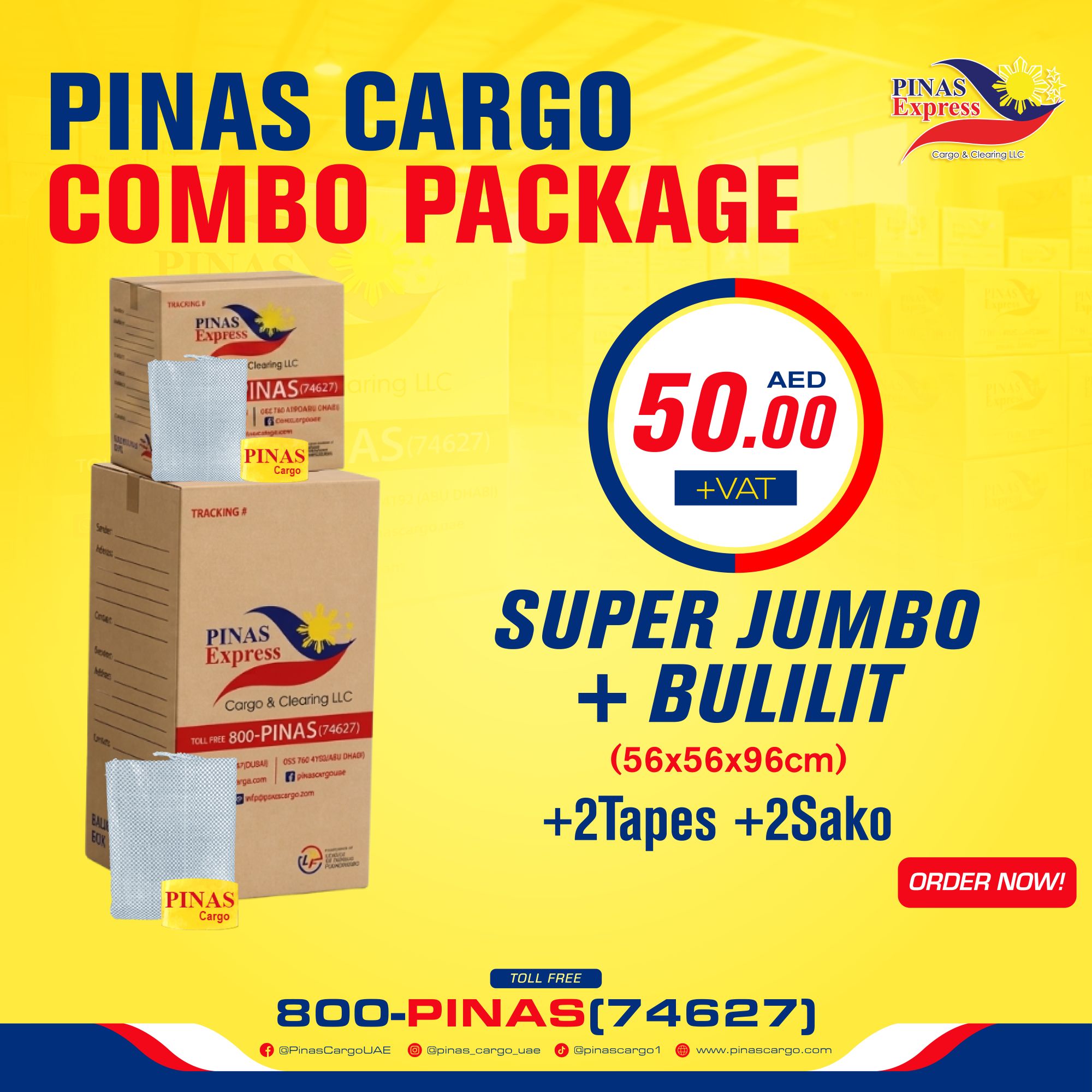 Pinas Cargo Super Jumbo Set Pricing